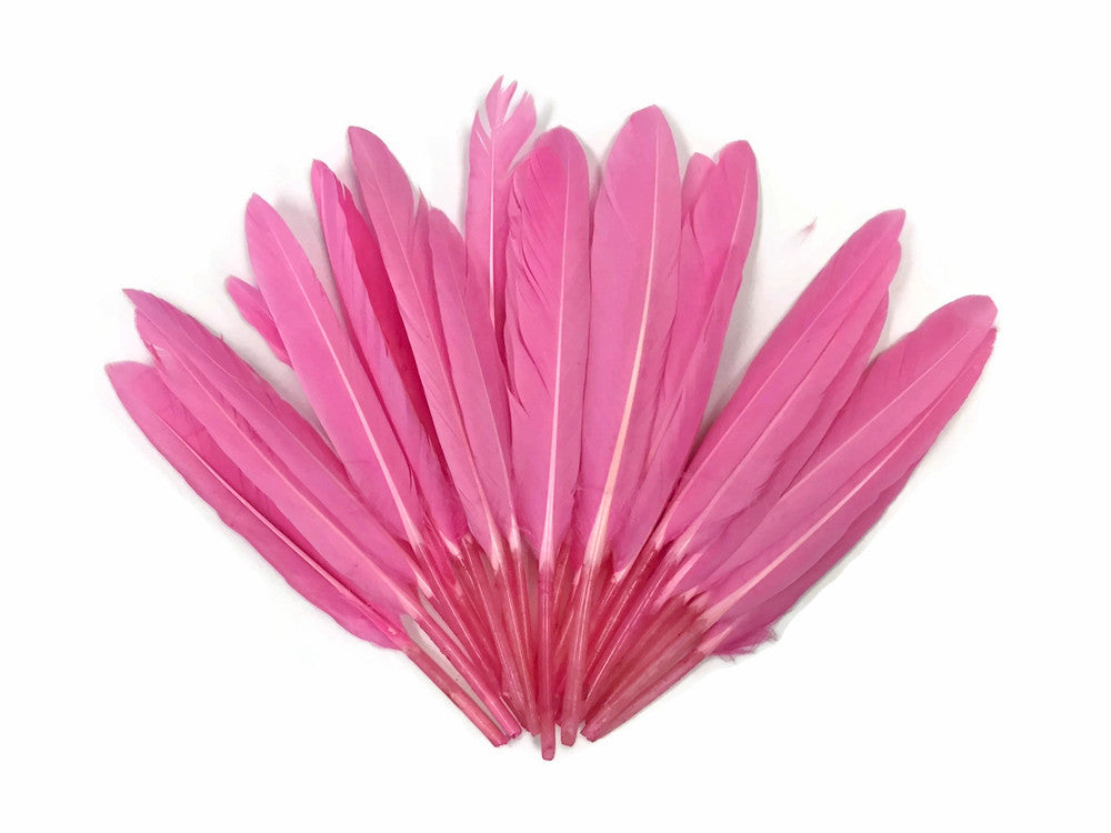 1/4 Lb. - Candy Pink Dyed Duck Cochettes Loose Wing Quill Wholesale Feather (Bulk)