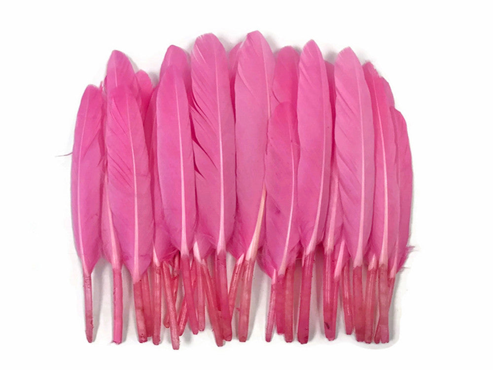 1 Pack - Candy Pink Dyed Duck Cochettes Loose Wing Quill Feather 0.30 Oz.