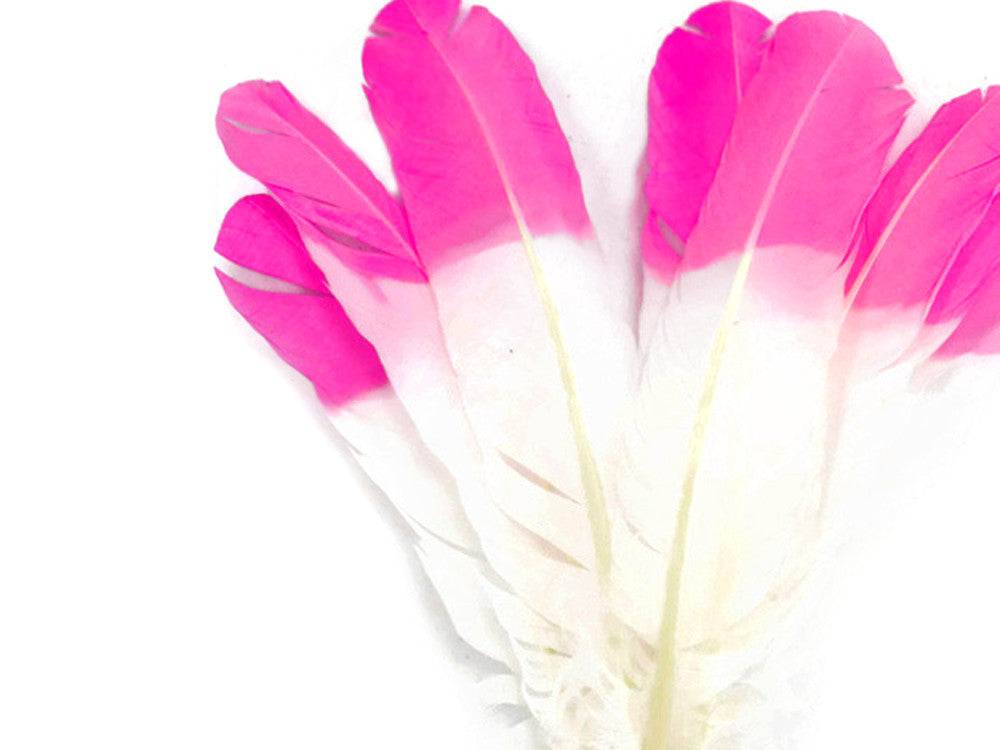 1/4 lbs. - Pink Tipped Tom Turkey Rounds Imitation "Eagle" Wholesale Feathers (Bulk)