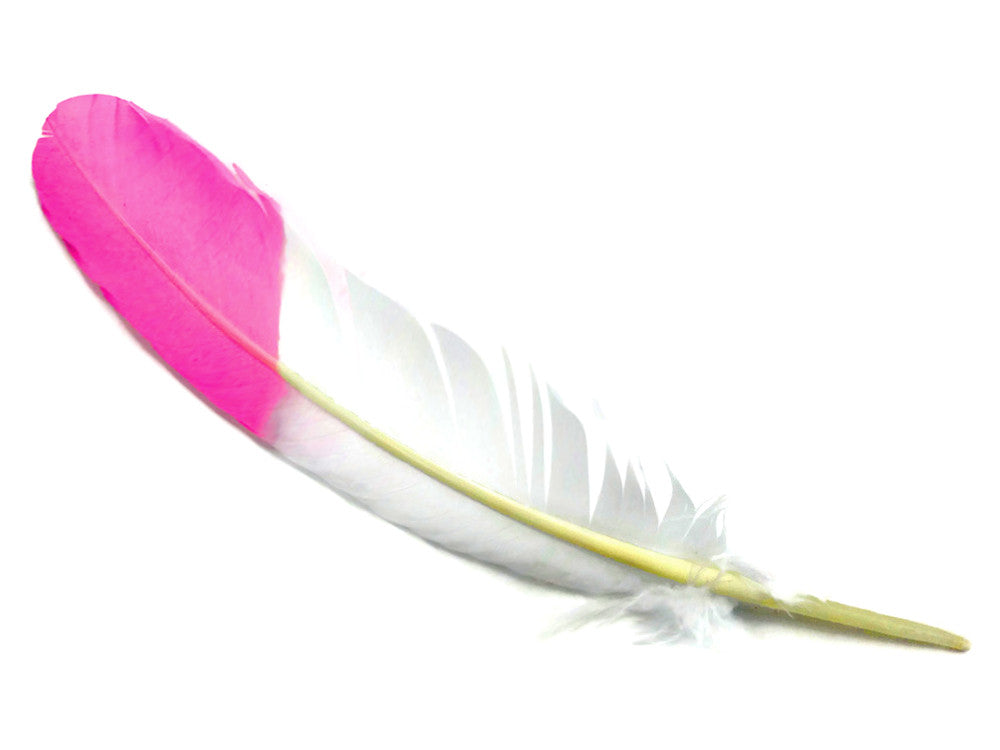 1/4 lbs. - Pink Tipped Tom Turkey Rounds Imitation "Eagle" Wholesale Feathers (Bulk)