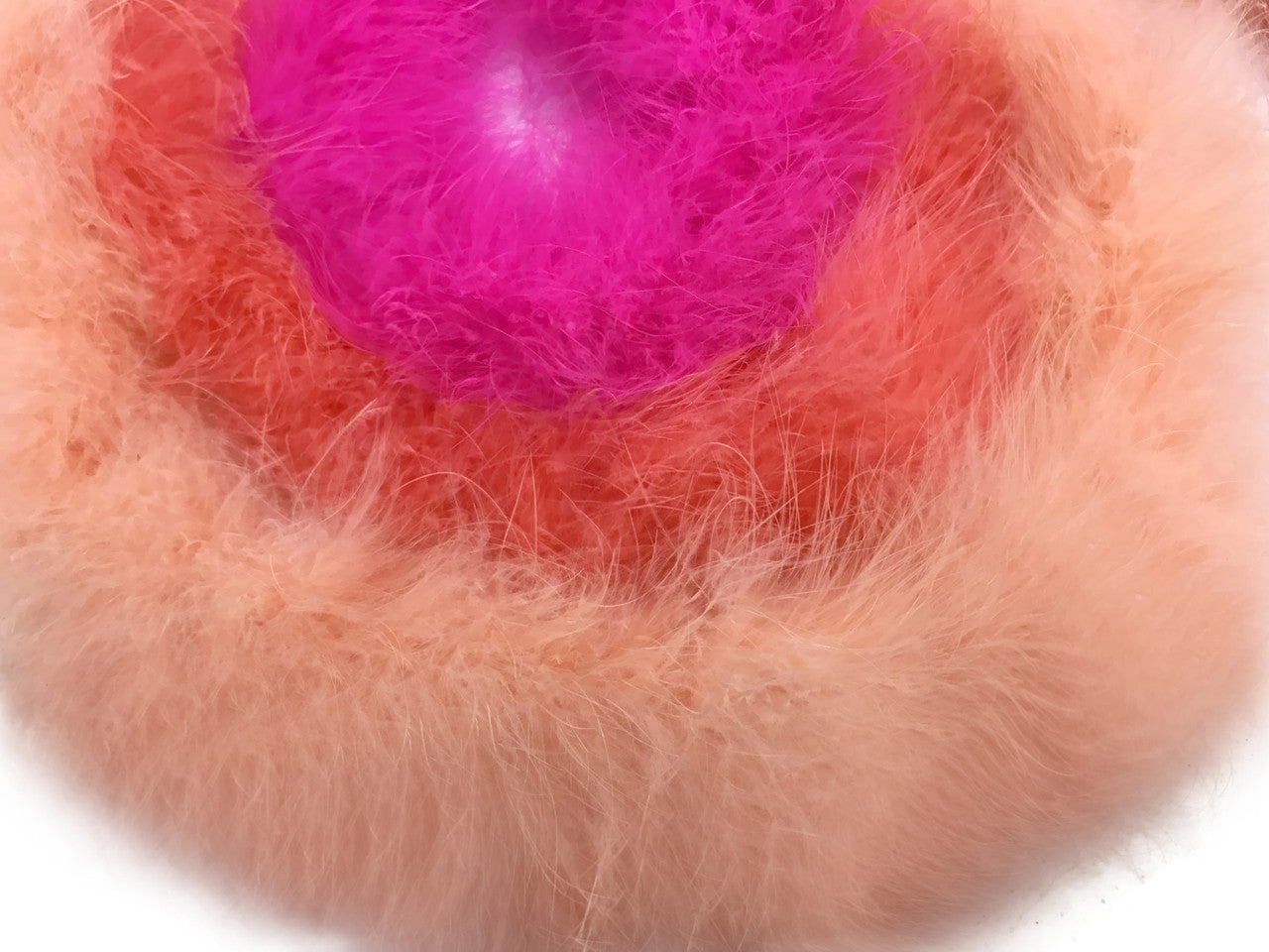 2 Yards - Peach Turkey Medium Weight Marabou Feather Boa 25 Gram