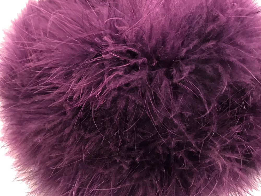 2 Yards - Plum Turkey Medium Weight Marabou Feather Boa 25 Gram