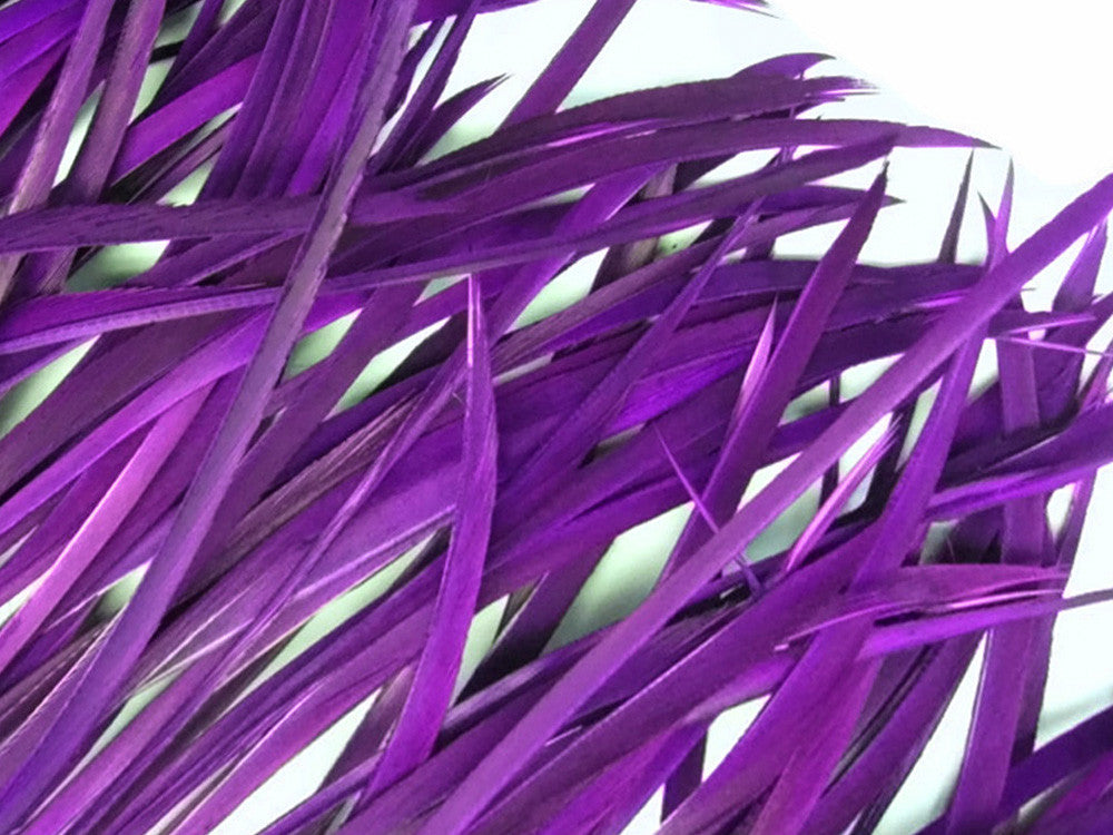 1 Yard - Purple Goose Biots Stripped Wing Wholesale Feather Trim