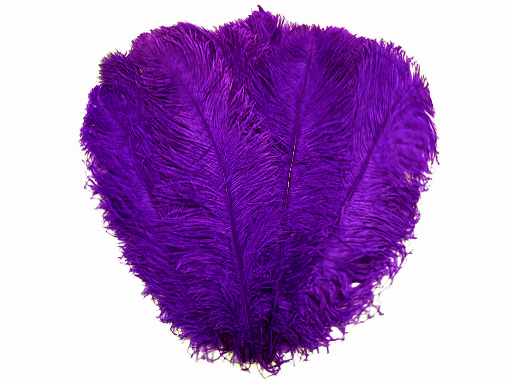 10 Pieces - 18-24" Purple Large Prime Grade Ostrich Wing Plume Centerpiece Feathers