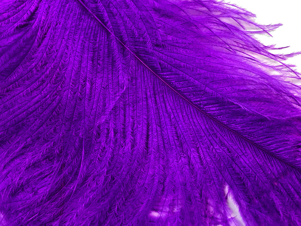 1/2 Lb. - 25-29" Purple Large Ostrich Wing Plume Wholesale Feathers (Bulk) 