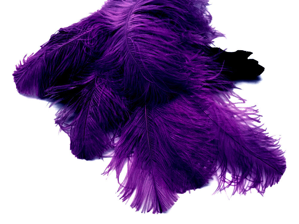 1/2 Lb. - 25-29" Purple Large Ostrich Wing Plume Wholesale Feathers (Bulk) 