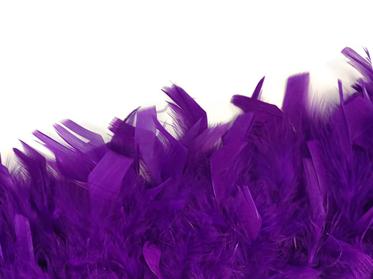 1 Yard - Purple Chandelle Turkey Fluffy Feather Trim