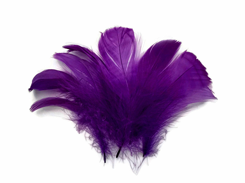 1 Pack - 2-3" Purple Goose Coquille Loose Feathers - 0.35 Oz.