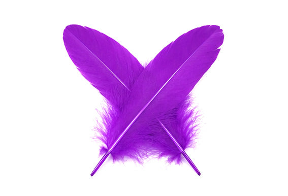 1/4 lbs. - Purple Goose Satinettes Pallet Soft Wing Quill Wholesale Feathers (Bulk)