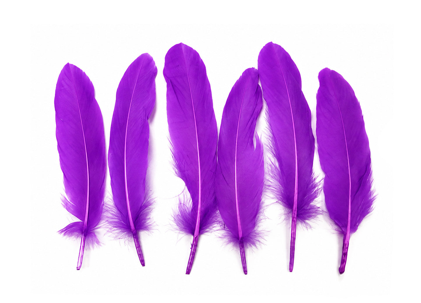 1/4 lbs. - Purple Goose Satinettes Pallet Soft Wing Quill Wholesale Feathers (Bulk)