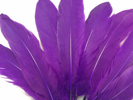 1/4 Lb - Purple Goose Satinettes Wholesale Loose Feathers (Bulk)