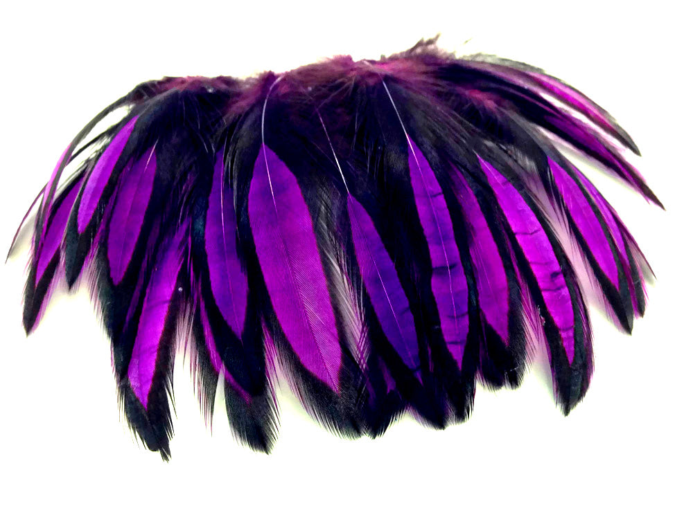 1 Dozen - Purple Whiting Farms BLW Laced Hen Cape Loose Feathers