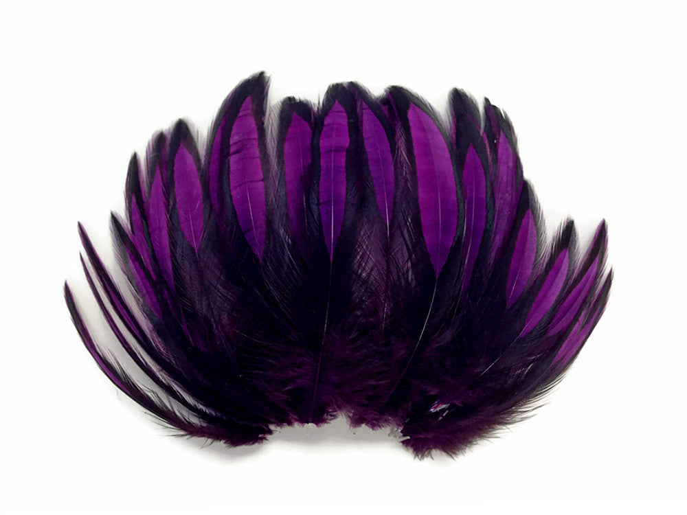 1 Dozen - Purple Whiting Farms BLW Laced Hen Cape Loose Feathers