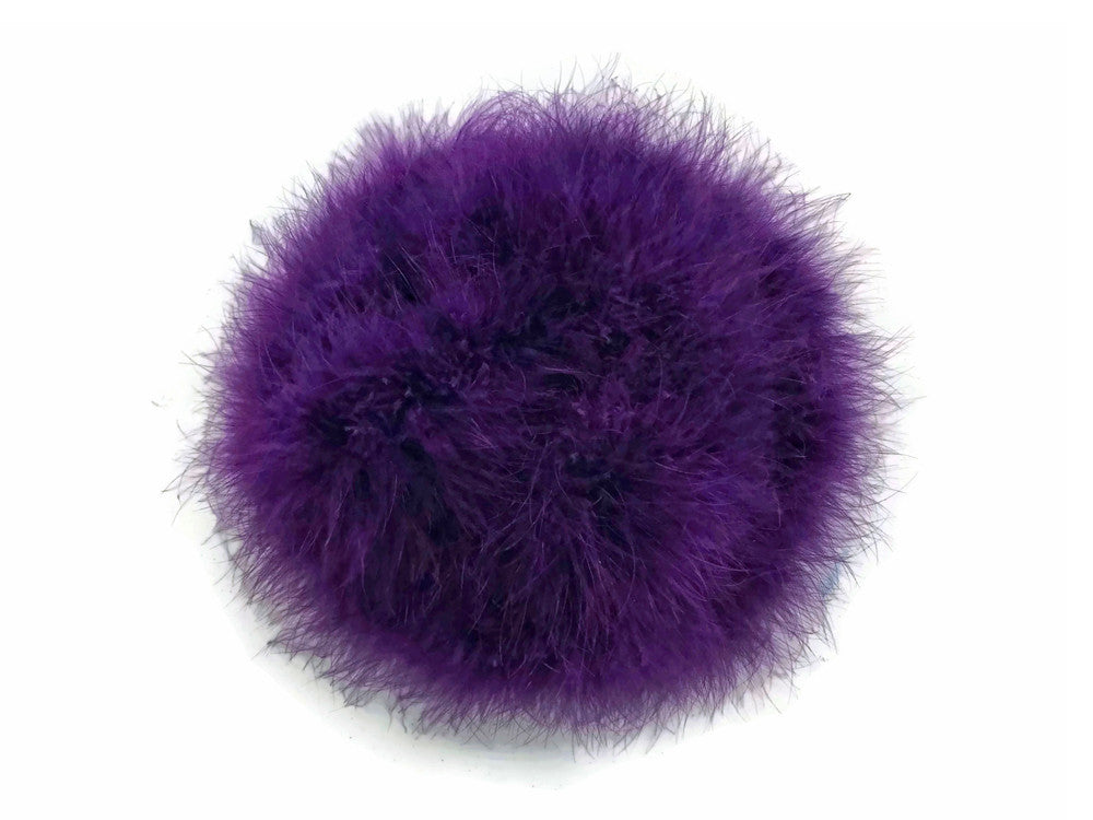 2 Yards - Purple Turkey Medium Weight Marabou Feather Boa 25 Gram