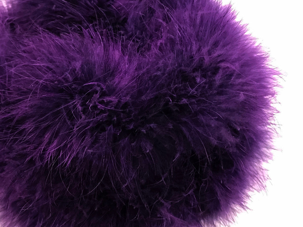 2 Yards - Purple Turkey Medium Weight Marabou Feather Boa 25 Gram