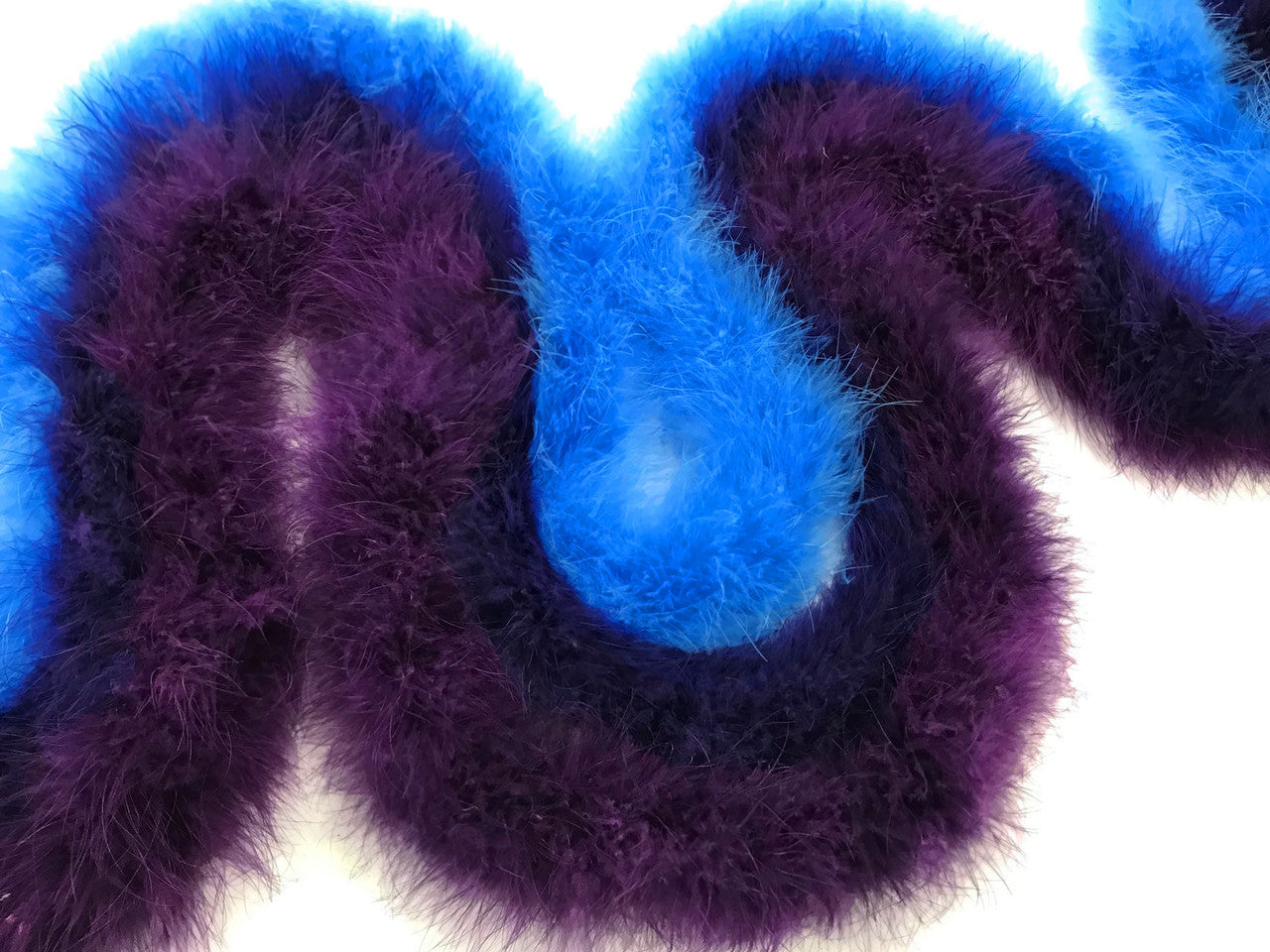 2 Yards - Turquoise Blue Turkey Medium Weight Marabou Feather Boa 25 Gram