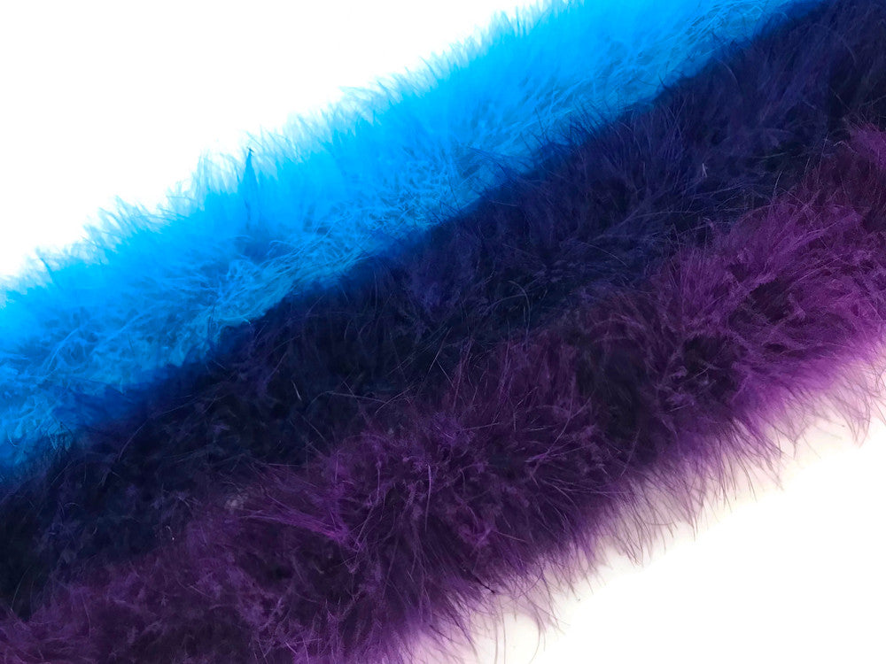 2 Yards - Purple Turkey Medium Weight Marabou Feather Boa 25 Gram