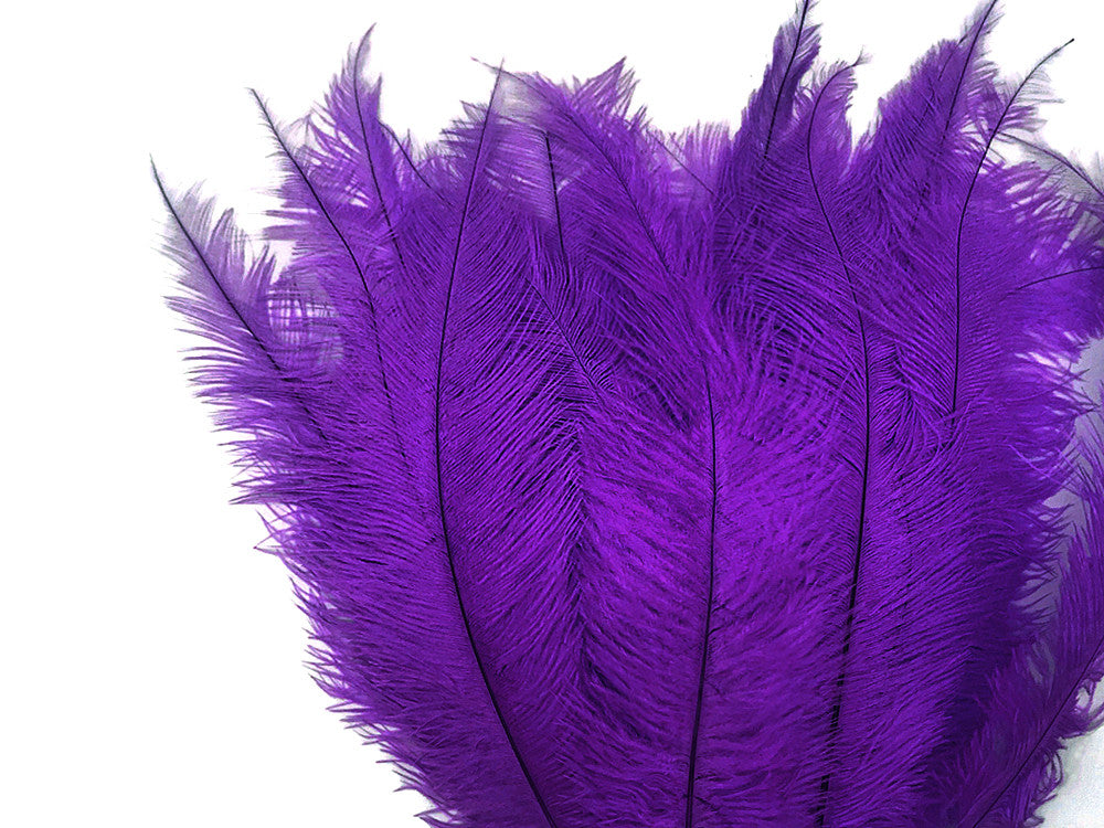 1/2 Lb - Purple Mini Spads Ostrich Wholesale Chick Body Feathers (Bulk)