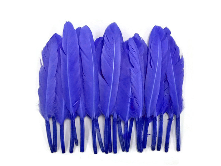 1/4 Lb. - Lilac Sky Blue Dyed Duck Cochettes Loose Wing Quill Wholesale Feather (Bulk)