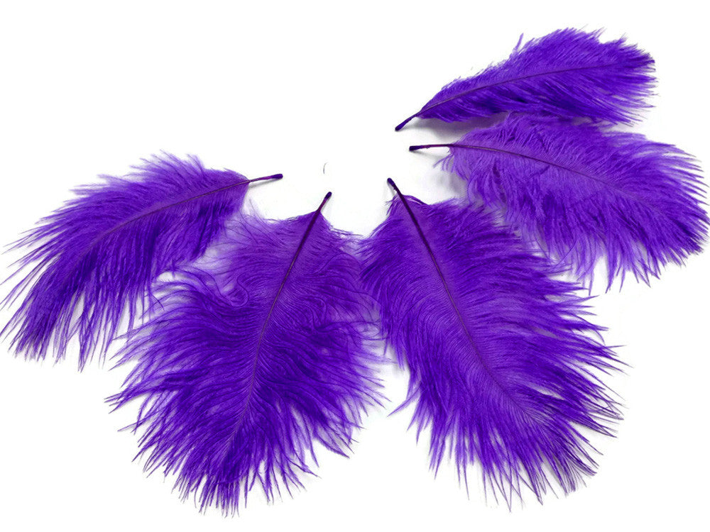 Wholesale Pack - Purple Ostrich Small Confetti Feathers (Bulk)