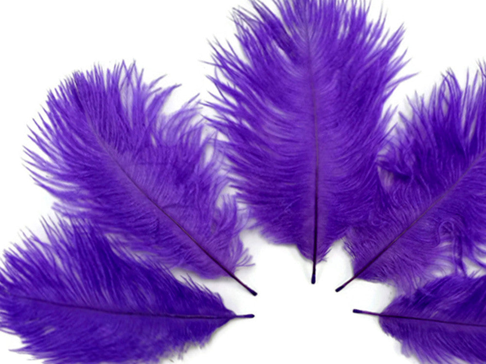 Wholesale Pack - Purple Ostrich Small Confetti Feathers (Bulk)