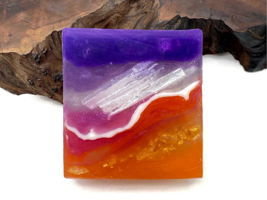 Rainbow Aura Crystal Soap