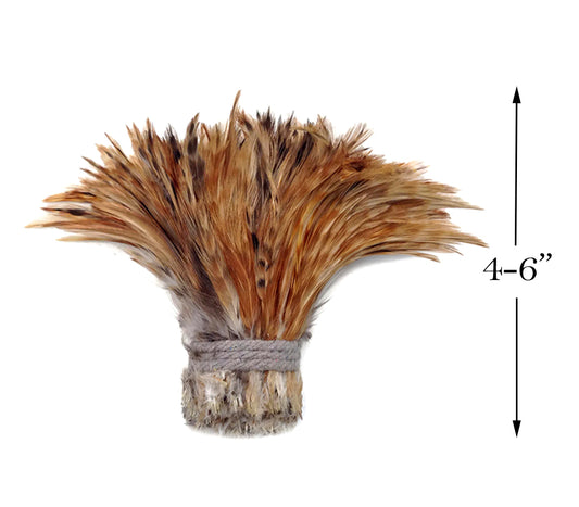 1 Yard - Red Chinchilla Strung Rooster Neck Hackle Wholesale Feathers (Bulk)