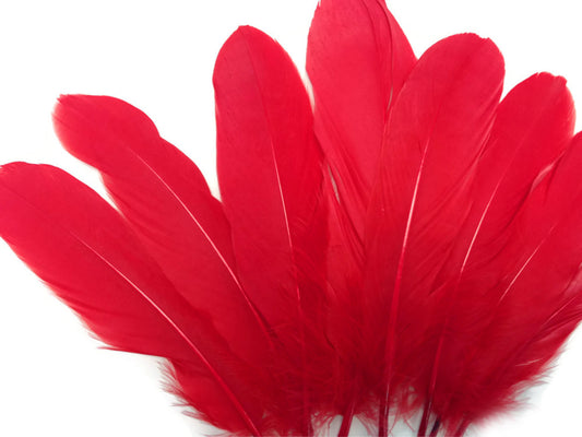 1/4 Lb - Red Goose Satinettes Wholesale Loose Feathers (Bulk)