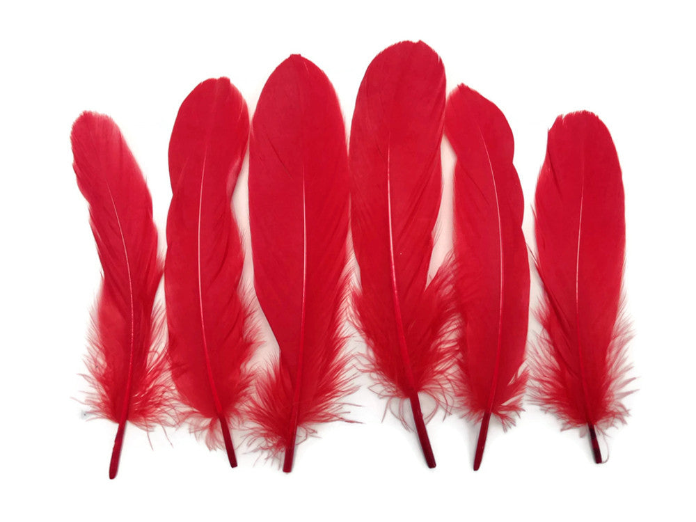 1/4 Lb - Red Goose Satinettes Wholesale Loose Feathers (Bulk)