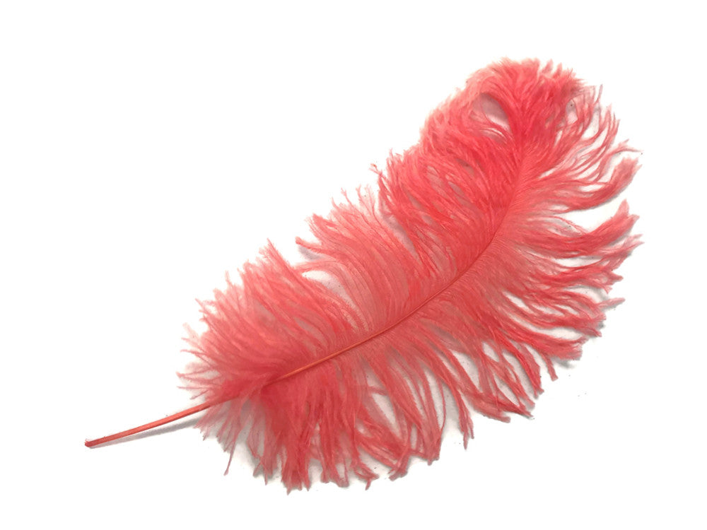 1/2 Lb - 12-16" Rose Pink Ostrich Tail Wholesale Fancy Feathers (Bulk)