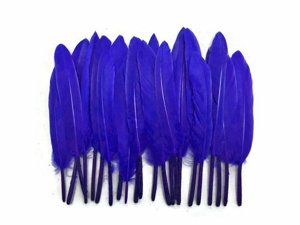 1 Pack - Royal Blue Dyed Duck Cochettes Loose Wing Quill Feather 0.30 Oz.