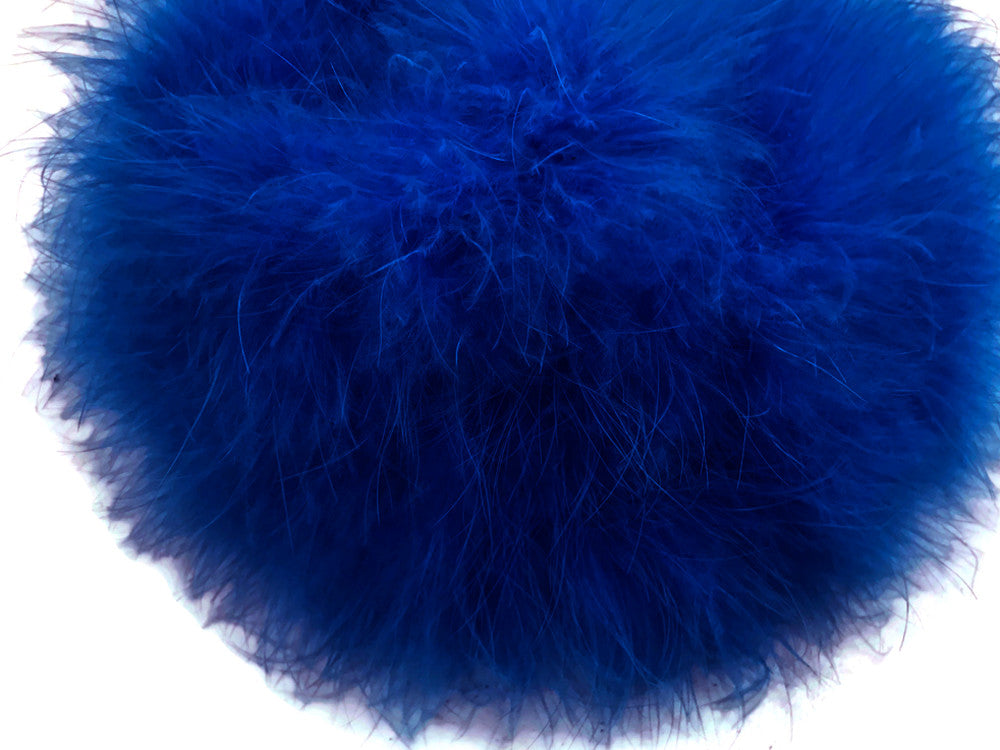 2 Yards - Royal Blue Turkey Medium Weight Marabou Feather Boa 25 Gram