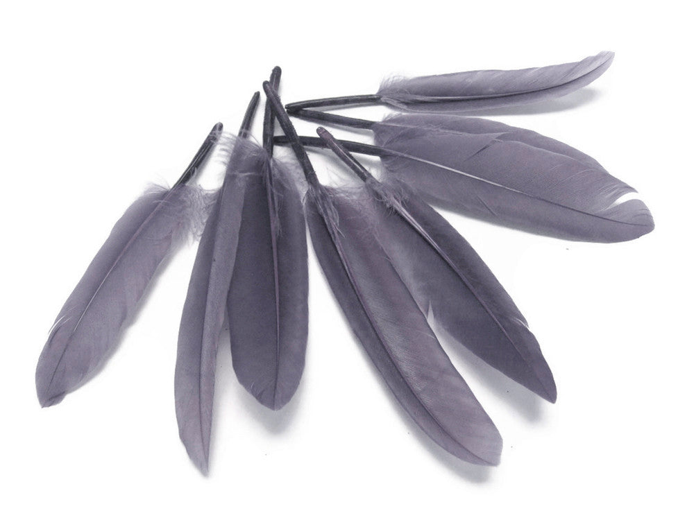 1 Pack - Silver Gray Dyed Duck Cochettes Loose Wing Quill Feather 0.30 Oz.