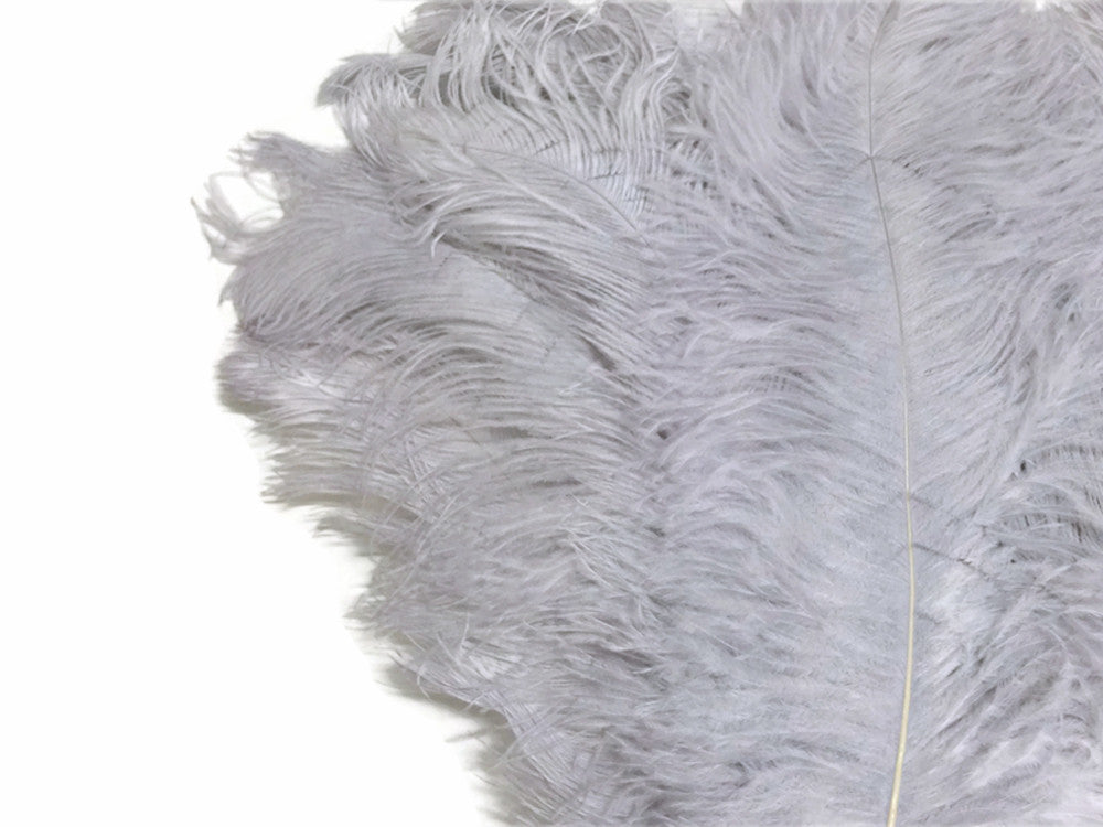 10 Pieces - 18-24" Silver Gray Large Prime Grade Ostrich Wing Plume Centerpiece Feathers