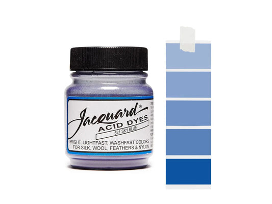 Sky Blue Jacquard Acid Dyes - 1/2 Oz