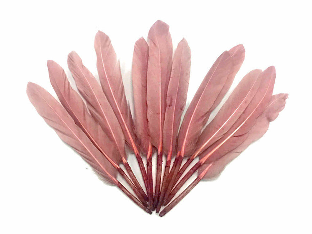 1/4 Lb. - Taupe Dyed Duck Cochettes Loose Wing Quill Wholesale Feather (Bulk)