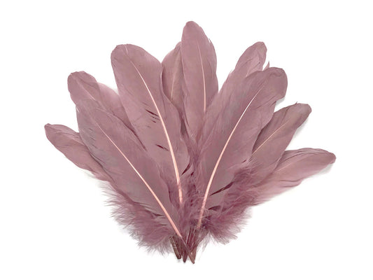 1/4 Lb. -  Taupe Goose Pallet Parried Soft Wing Quill Wholesale Feathers (Bulk)