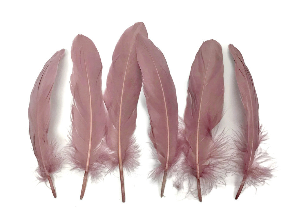 1/4 Lb. -  Taupe Goose Pallet Parried Soft Wing Quill Wholesale Feathers (Bulk)