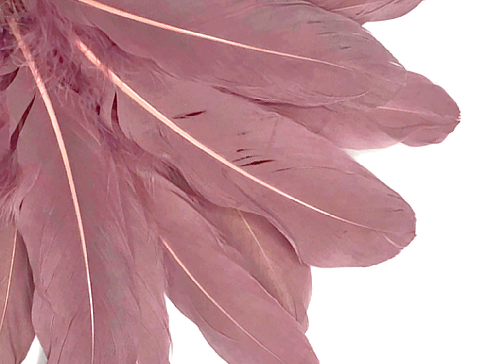 1/4 lbs. - Taupe Goose Satinettes Pallet Soft Wing Quill Wholesale Feathers (Bulk)