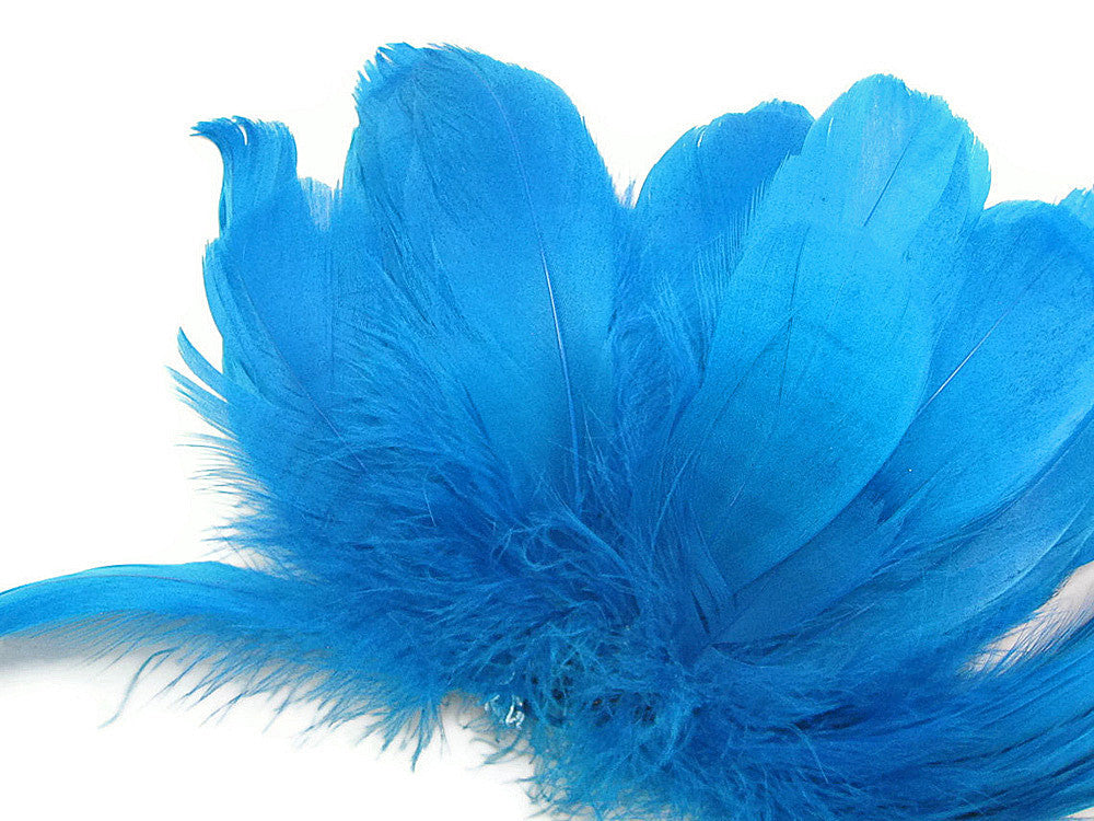 1 Pack - Turquoise Blue Goose Nagoire Loose Feather - 0.25 Oz.