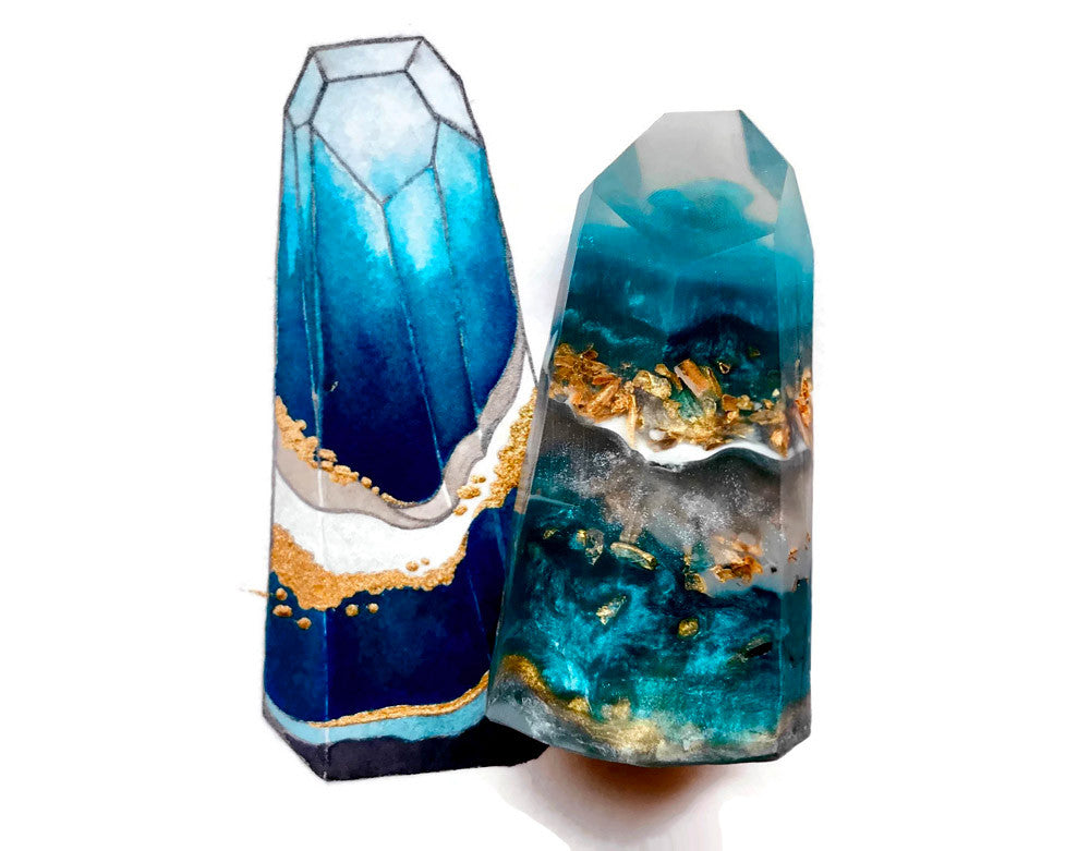 Turquoise Crystal Point