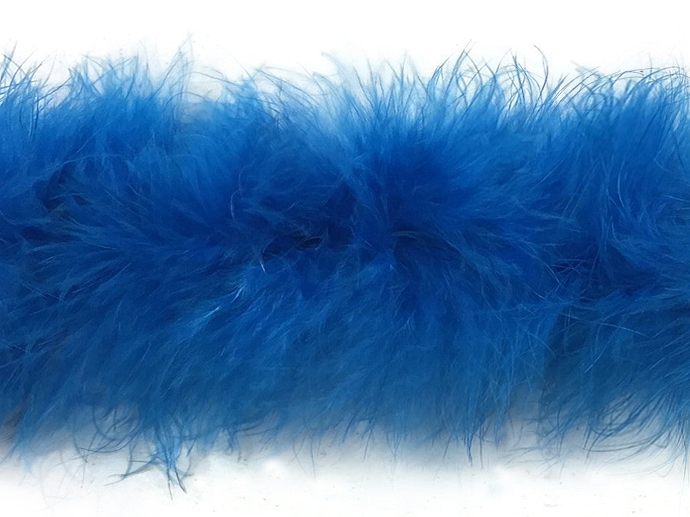 2 Yards - Turquoise Blue Turkey Medium Weight Marabou Feather Boa 25 Gram