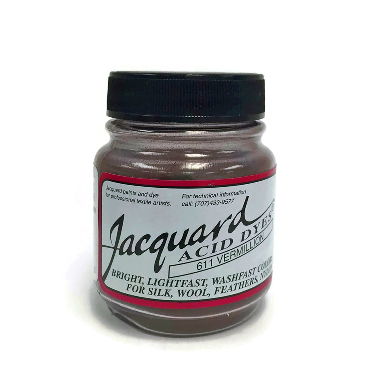 Vermillion Jacquard Acid Dyes - 1/2 Oz