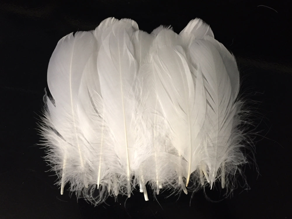 1/4 lbs. - White Goose Nagoire Wholesale Feathers (Bulk)