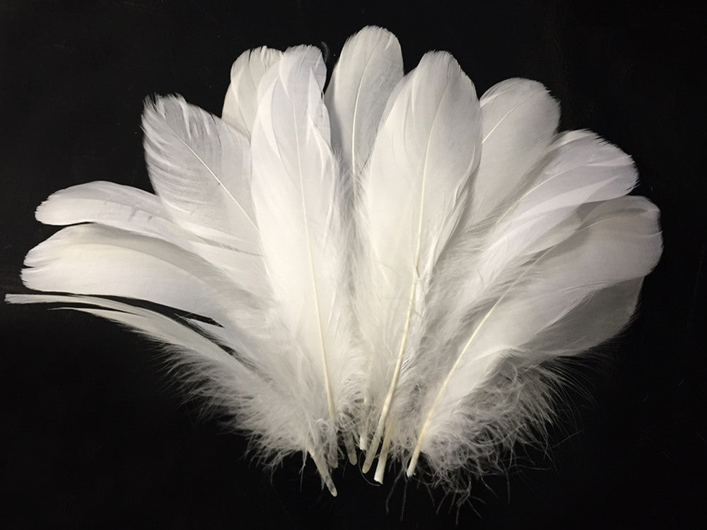 1/4 Lb - White Goose Nagoire Wholesale Feathers (Bulk)