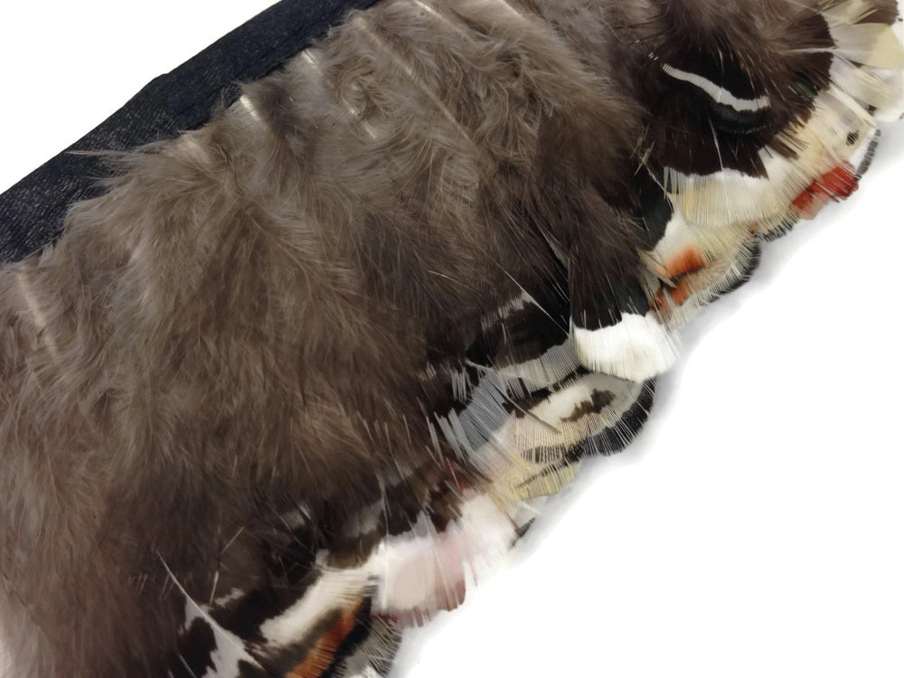 1 Yard - White Lady Amherst Pheasant Plumage Feather Trim