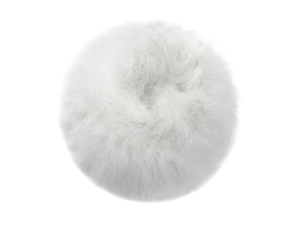 2 Yards - Snow White Turkey Medium Weight Marabou Feather Boa 25 Gram