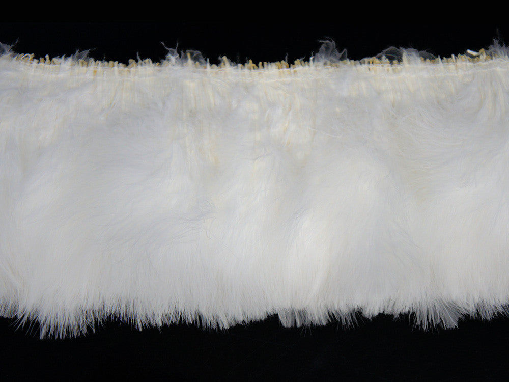 1/2 Lb - Snow White Marabou Strung Turkey Fluff Wholesale Feathers