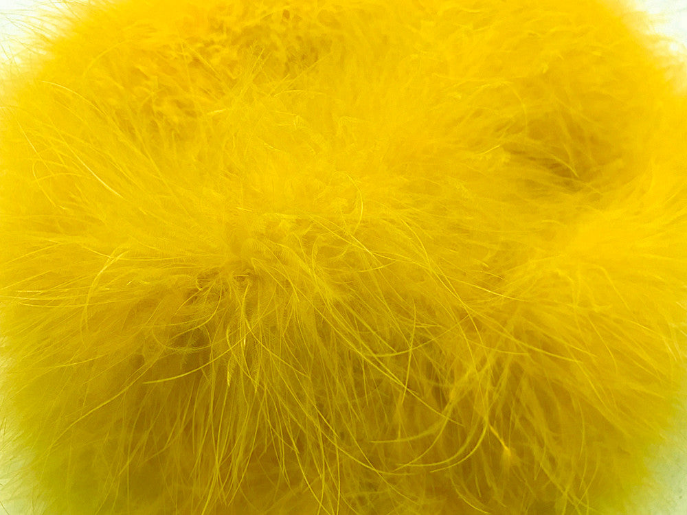 2 Yards - Yellow Turkey Medium Weight Marabou Feather Boa 25 Gram