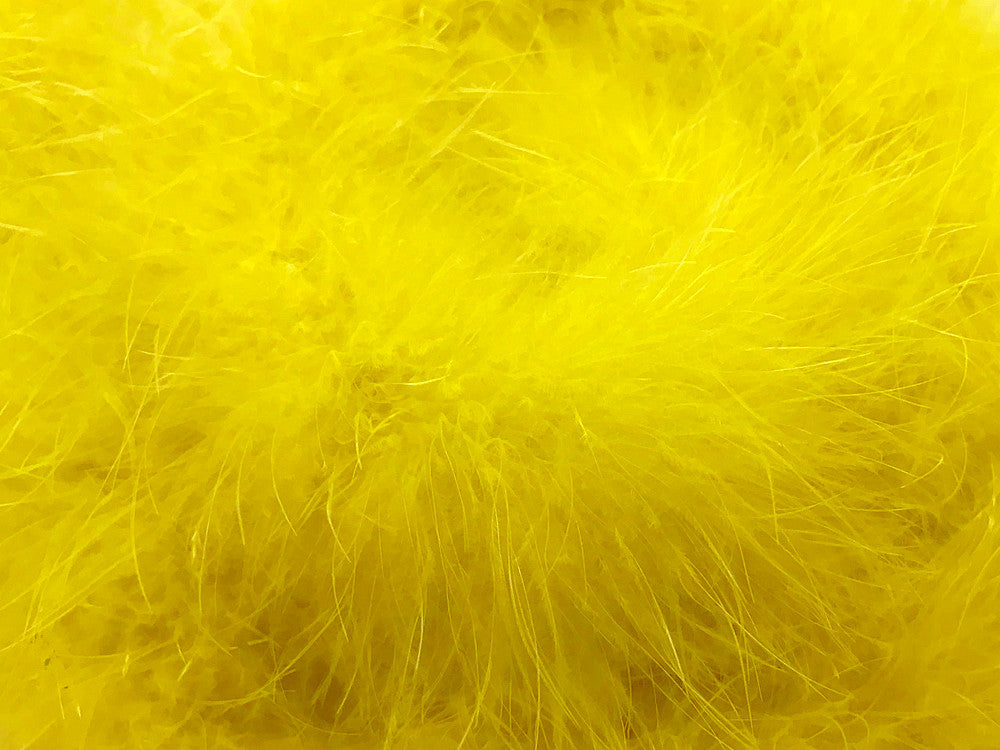 2 Yards - Yellow Turkey Medium Weight Marabou Feather Boa 25 Gram